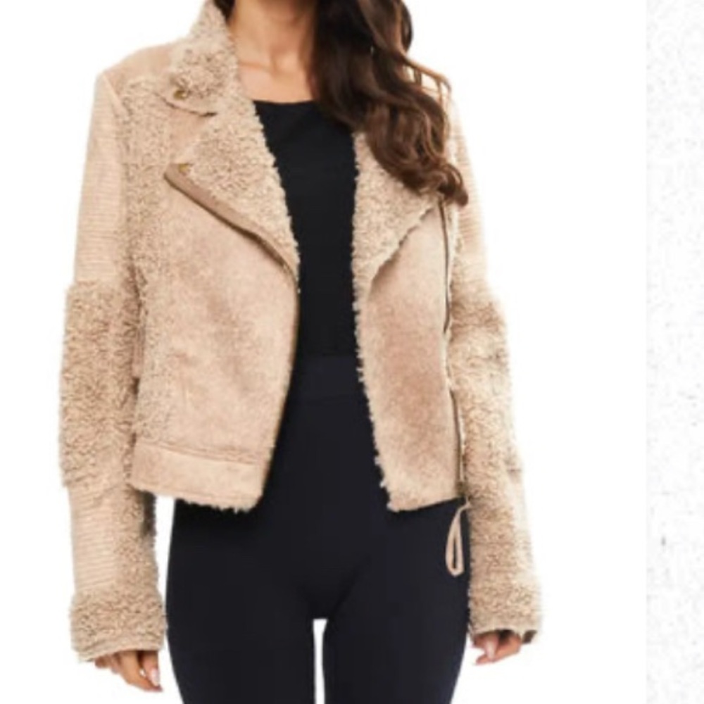 Shearling Biker Jacket by ADORE. XL